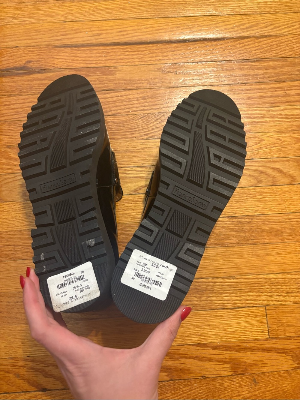 Franco Sarto Black Patent Leather Penny Loafers - Picture 8 of 8
